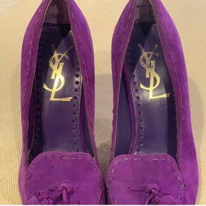 RARE YSL PUMPS PURPLE SUEDE